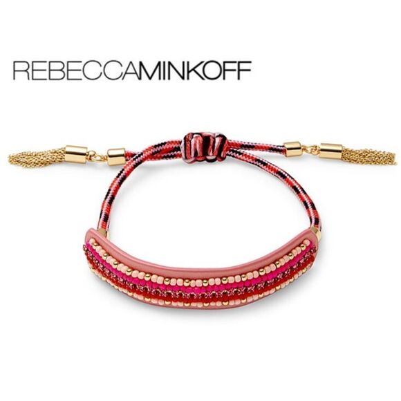 Rebecca Minkoff Swarovski Embellished Leather Bracelet - Picture 2 of 5
